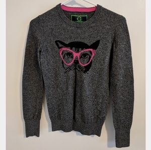 C. Wonder Cat Eyes Intarsia Sweater
